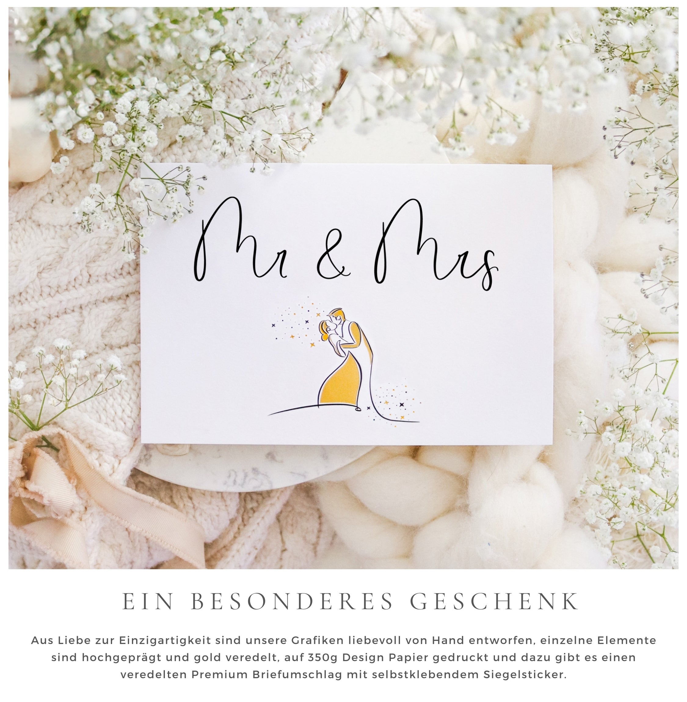 The best congratulations on the wedding Wedding card GRAY