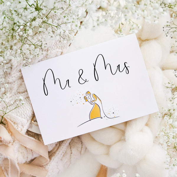 The best congratulations on the wedding Wedding card GRAY