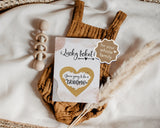 Pregnancy announcement scratch card Golden Glamour - JoliCoon