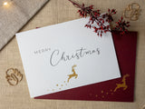 Merry Christmas card red