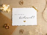 Will you be my bridesmaid card handcracked - JoliCoon