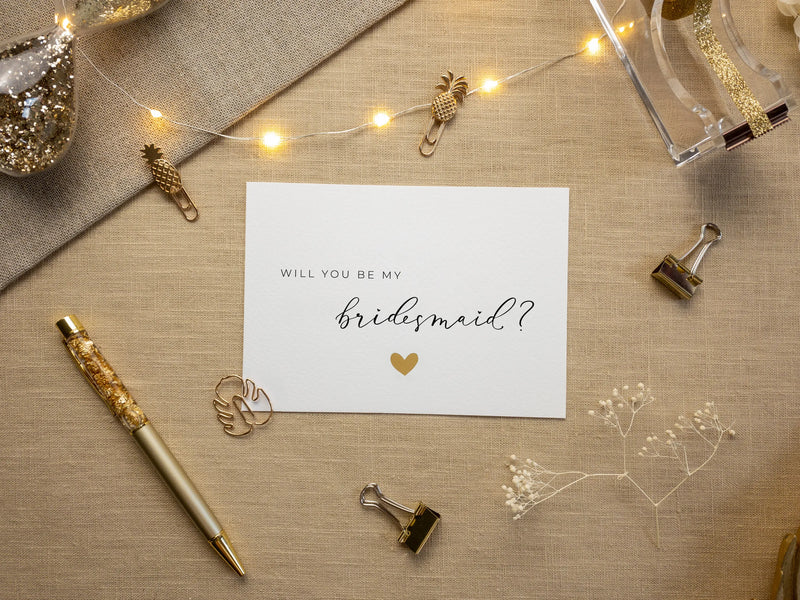 Will you be my bridesmaid card - JoliCoon