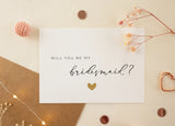 Will you be my bridesmaid card set of 10